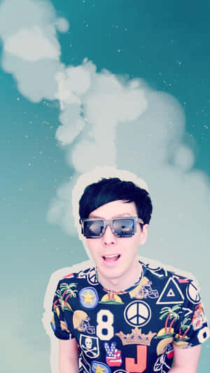 Phil Of Dan And Phil With Sunglasses Wallpaper