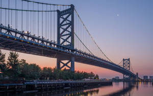 Philadelphia Bridge Dusk Wallpaper