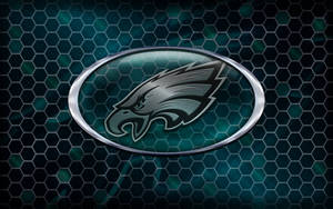 Philadelphia Eagles Logo In Green Wallpaper