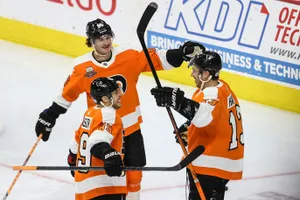 Philadelphia Flyers' Kevin Hayes And Teammates Wallpaper