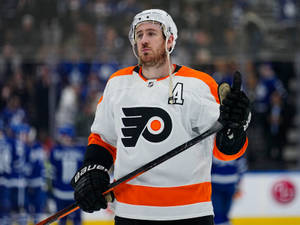 Philadelphia Flyers Kevin Hayes Nhl Game Wallpaper