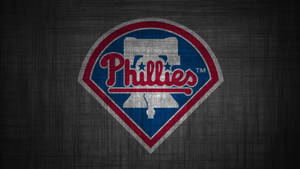 Philadelphia Phillies Logo On Dark Gray Wallpaper
