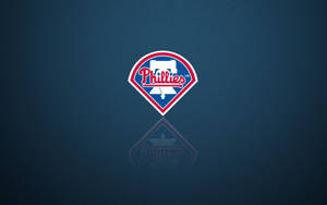Philadelphia Phillies Logo On Dark Green Wallpaper