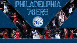 Philadelphia Sixers Photo Collage Wallpaper