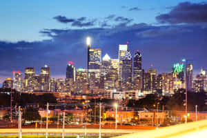 Philadelphia Skyline Late Afternoon View Wallpaper