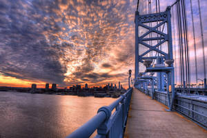 Philadelphia Suspension Bridge Wallpaper