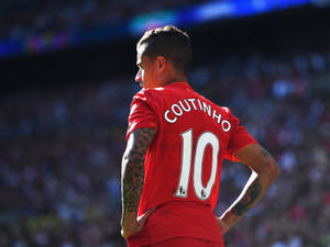 Philippe Coutinho No. 10 Jersey Wallpaper