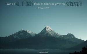 Philippians 4:13 Bible Verse Laptop Wallpaper
