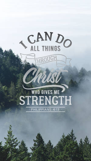 Philippians Strength Jesus Quotes Wallpaper