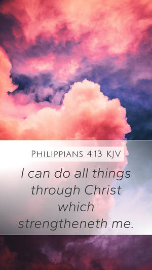 Philippians413 Inspirational Clouds Wallpaper