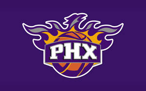 Phoenix Suns Emblem In Violet Wallpaper