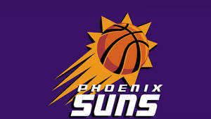 Phoenix Suns Logo In Violet Wallpaper