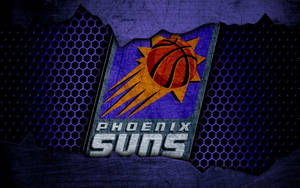 Phoenix Suns On Metal Screen Mesh Wallpaper