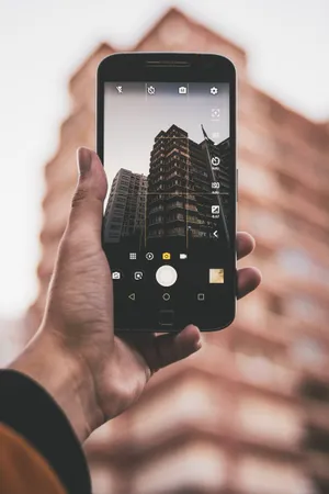 Phone Building Screen Wallpaper