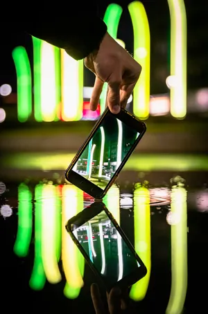 Phone On Water Wallpaper