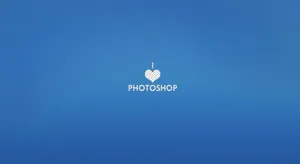 Photoshop I Love Logo Wallpaper
