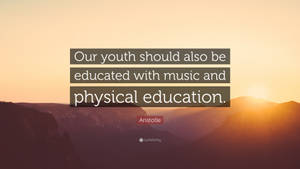 Physical Education Quote Wallpaper