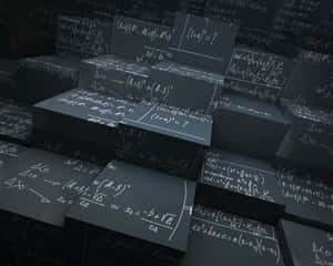 Physics Cubes Formulas Wallpaper