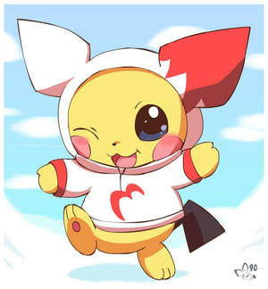 Pichu In His Hoodie Wallpaper