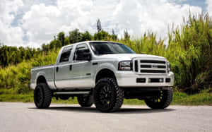 Pickup Truck Silver 2005 Ford F-250 Photography Wallpaper