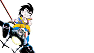 Picture Kid Goku Ready For Battle Wallpaper