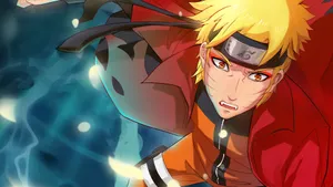 Picture Of Naruto Drip An Orange Clothing Wallpaper