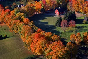 Picturesque Massachusetts Farmland - Agricultural Marvel Wallpaper