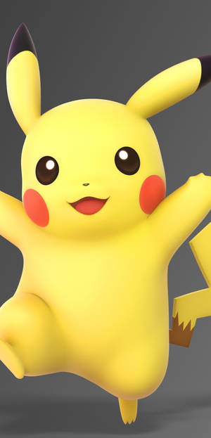 Pikachu 3d From Pokémon Yellow Wallpaper