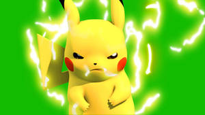 Pikachu 3d Thunderbolt Effect Wallpaper