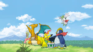 Pikachu 4k And Pokemon Cousins Field Trip Wallpaper