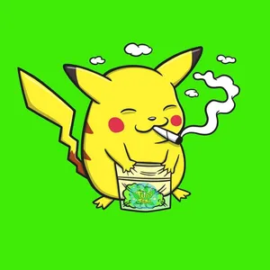 Pikachu Smoking Blunt Wallpaper