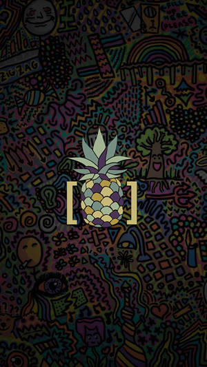 Pineapple Art On Awesome Phone Wallpaper