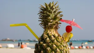 Pineapple Beach Cocktail Wallpaper