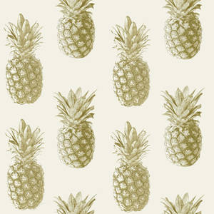 Pineapple Print Pattern Wallpaper