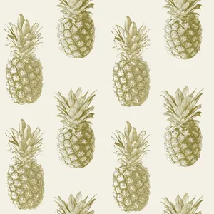 Pineapple Print Pattern Wallpaper