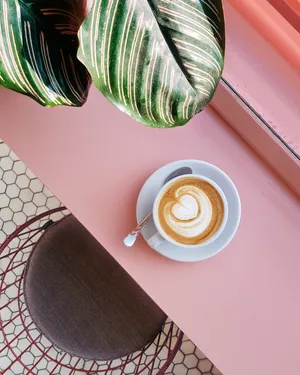 Pink Aesthetic Coffee Wallpaper