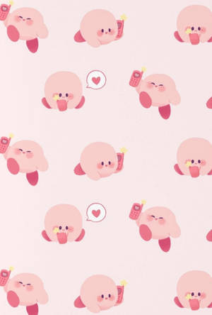 Pink Aesthetic Kirby Wallpaper