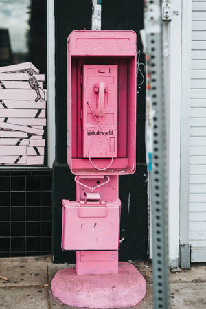 Pink Aesthetic Phone Booth