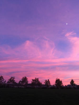 Pink Aesthetic Sunset Sky Wallpaper