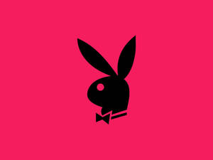 Pink And Black Playboy Logo Wallpaper