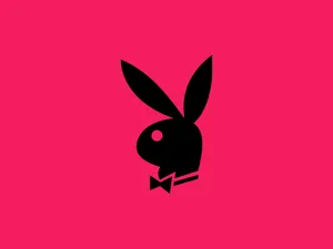 Pink And Black Playboy Logo Wallpaper