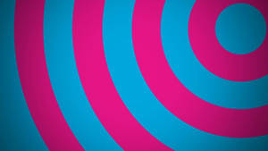 Pink And Blue Circular Swirl Wallpaper