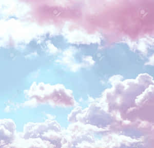 Pink And Blue Clouds In Sky Wallpaper