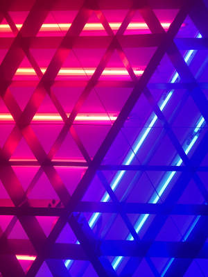 Pink And Blue Neon Aesthetic Led Wallpaper