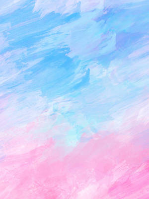 Pink And Blue Paint Stroke Wallpaper
