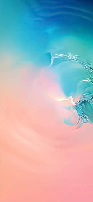 Pink And Blue Waves Samsung Wallpaper