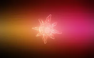 Pink And Orange Neon Solrock From Pokemon Wallpaper