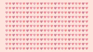 Pink And Purple Hearts Valentines Day Desktop Wallpaper