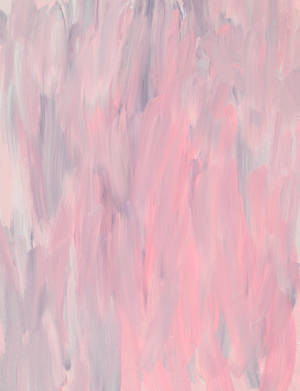 Pink And White Cute Pastel Aesthetic Painting Wallpaper