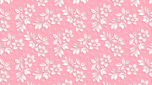 Pink And White Flower Pc Wallpaper